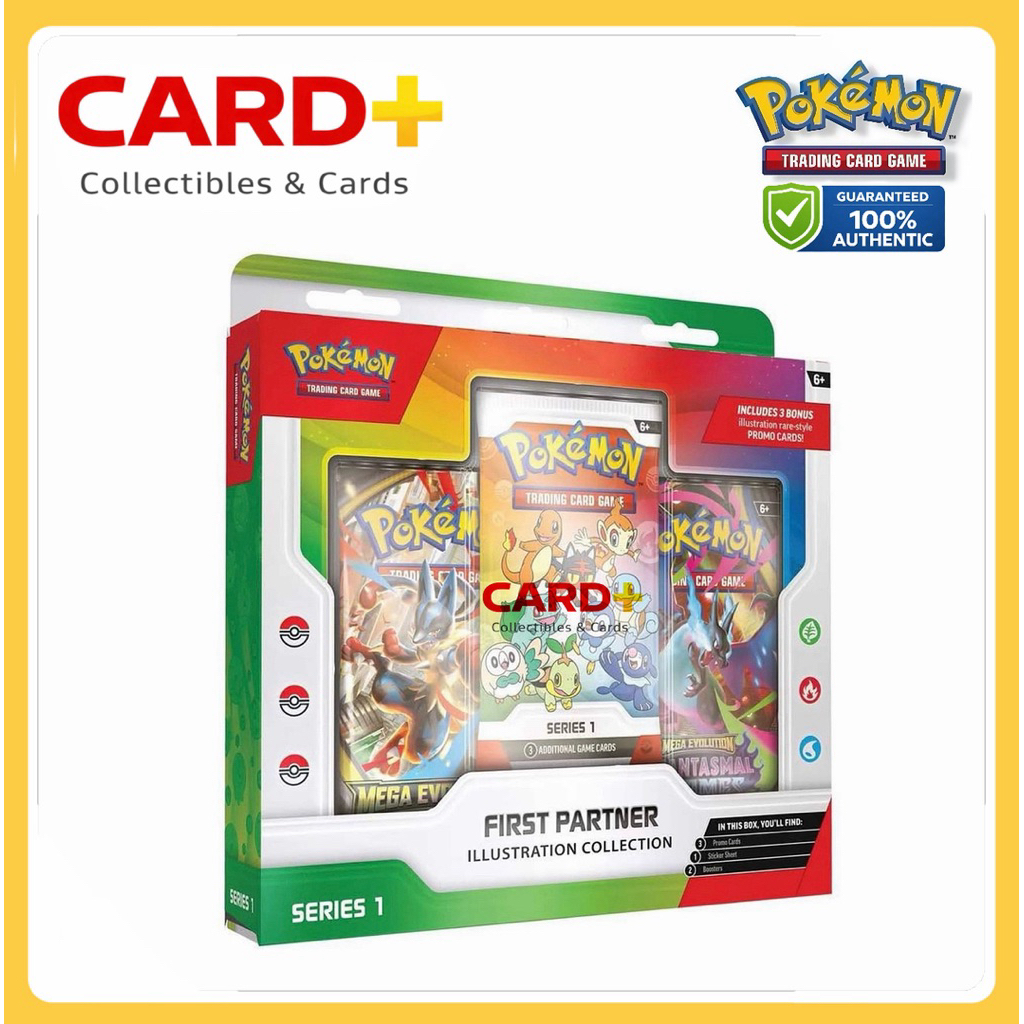 [ ของแท้ พร้อมส่ง ] POKÉMON TCG : FIRST PARTNER ILLUSTRATION COLLECTION - SERIES 1 [ ENG ] โปเกม่อน