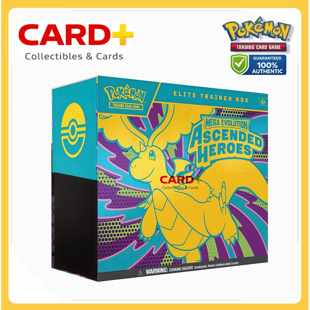 [ ของแท้ พร้อมส่ง ] POKEMON TCG ETB MEGA EVOLUTION – ASCENDED HEROES ELITE TRAINER BOX [ ENG ] โปเกม่อน