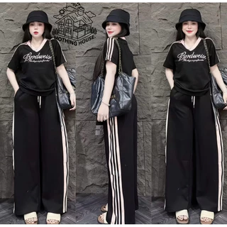ชุดเซ็ท คอวีงานปักอังกฤษ B404 แต่งแถบข้าง ฟรีไซร์ สาวอวบใส่ได้