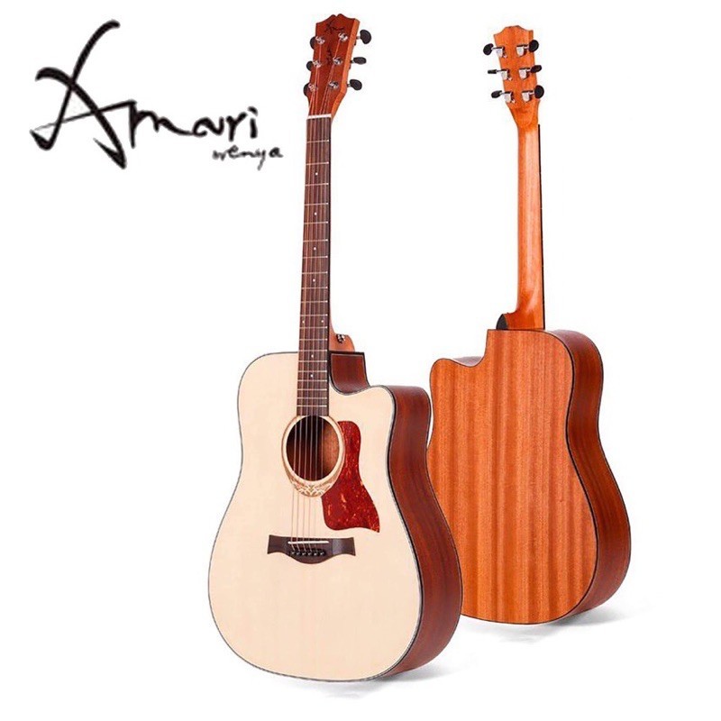 [โค้ดลด1000-📸] กีต้าร์โปร่ง Amari by Enya รุ่น AM-418C กีตาร์โปร่ง ขนาด 41 นิ้ว แถมฟรี ปิ๊ก4อัน คู่ม