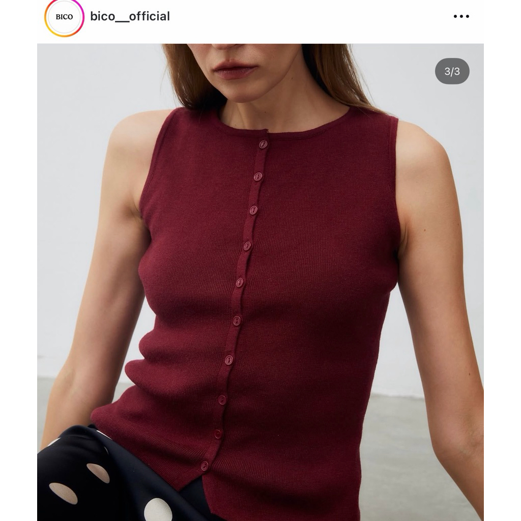 ใหม่  bico__official : Iconic basics freesize ,red color🍒