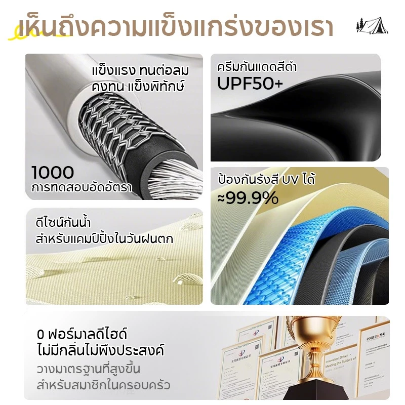 Magic pocket เต็นท์กางออโต้ 2ห้องนอน 1ห้องนั่งเล่น thumbnail 4