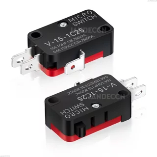 5 ชิ้น ลิมิต สวิตซ์ Micro Limit Switches Momentary Snap Action Limit Switch 16A 250V 125V SPST 16mm 52mm