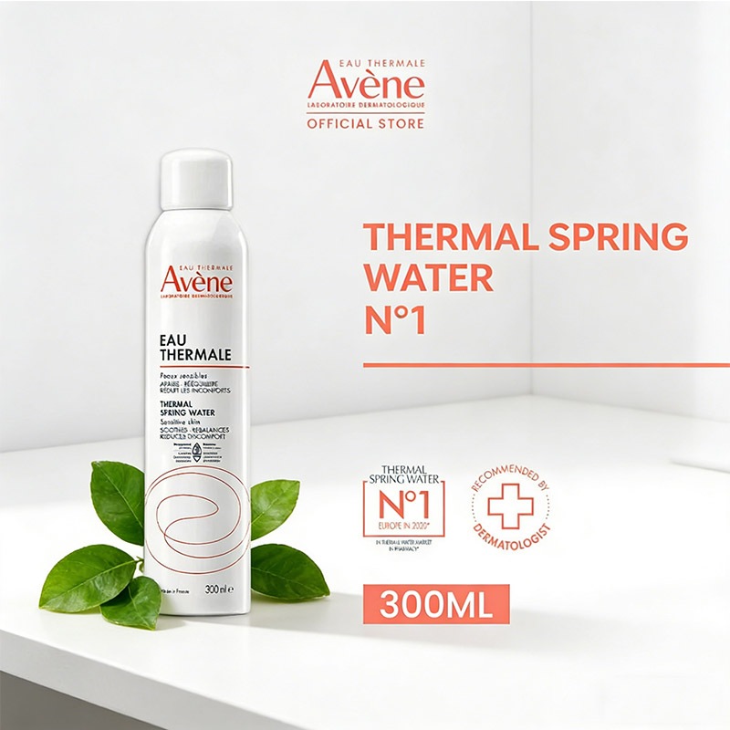 Avene Thermal Spring Water 300ml อาเวน สเปรย์น้ำแร่ ปลอบประโลมผิว ลดระคายเคือง ผิวแพ้ง่ายใช้ได้ SSD2
