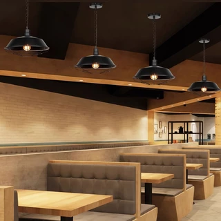 Ceiling Lights โคมระย้า โคมไฟเพดาน LOFT โคมระย้าคาเฟ่ สไตล์อุตสาหกรรมสมัยใหม่ เส้นผ่านศูนย์กลาง 36CM