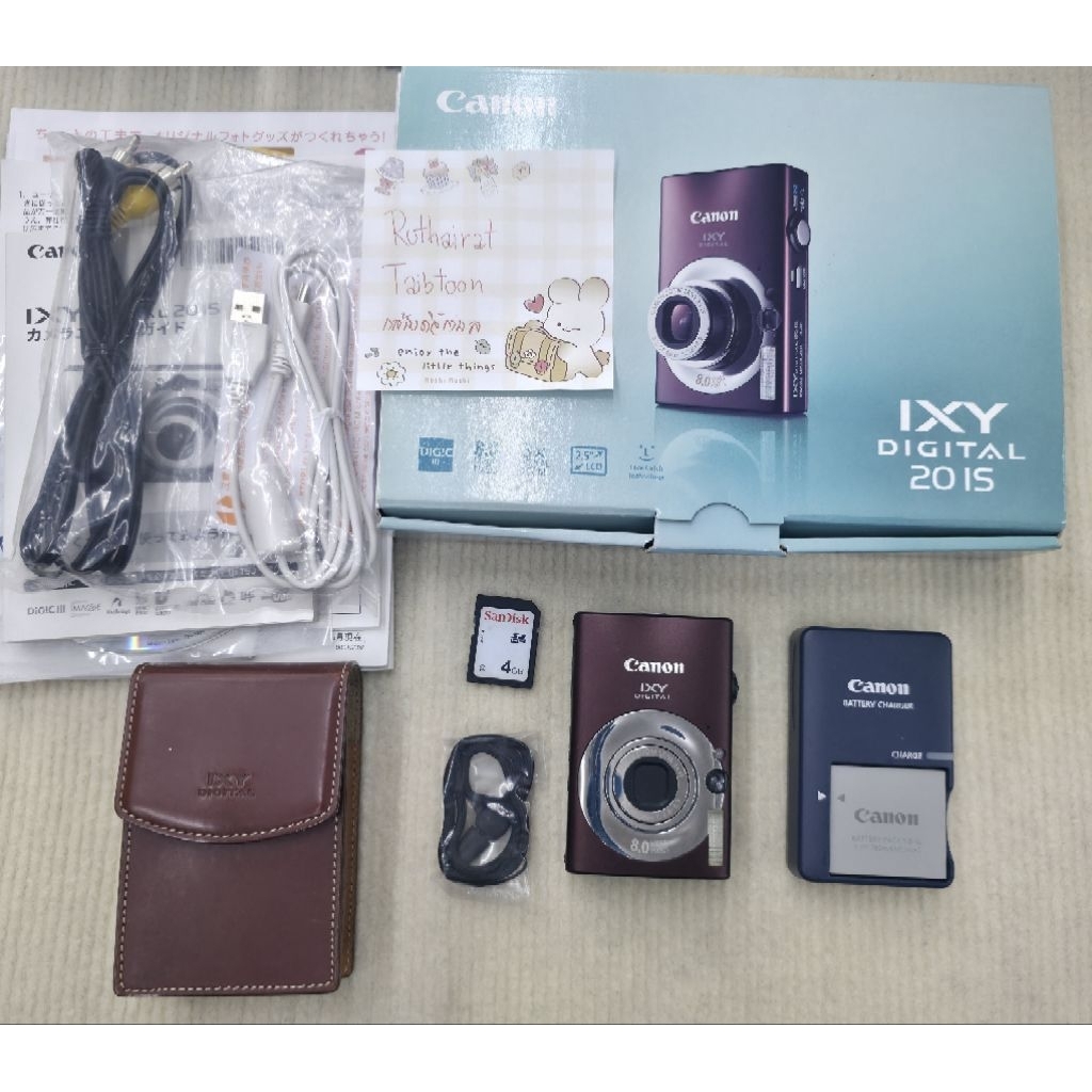 รุ่นคุณลิซ่าใน MV 🌈 กล้องดิจิตอล Canon IXY 20is (ixus80is) สีน้ำตาล มีกล่อง