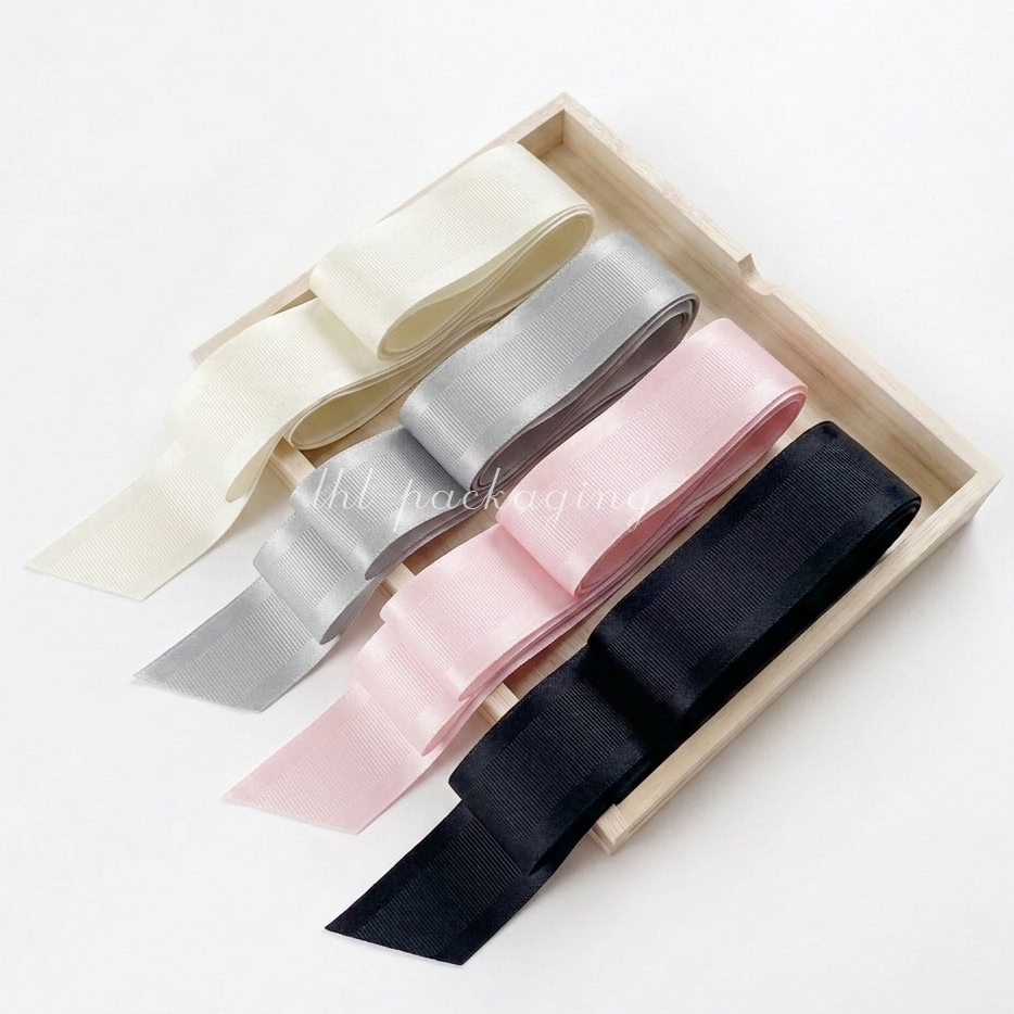 ริบบิ้นกรอสเกรน Grosgrain Ribbon กว้าง2.5cm ยาวตัดตามสั่ง