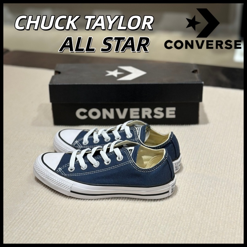 ของแท้ 100%🔥CONVERSE Chuck Taylor All Star OX BLACK WHITE 101000 รองเท้าผ้าใบ ชาย หญิง