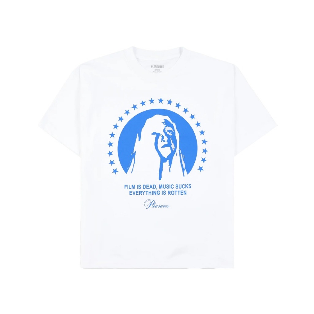 PLEASURES P25F065 CRITIC T-SHIRT WHITE