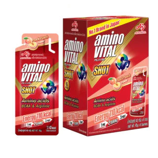 Amino Vital Red Shot Box (6 ซอง/กล่อง) เจลให้พลังงาน
