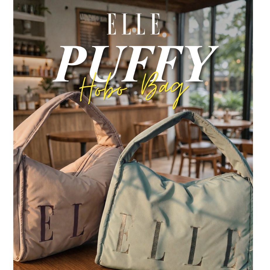 ELLE HOBO PUFFY BAG กระเป๋าสะพาย มีให้เลือก 3 สี  รุ่น WEXH002S26
