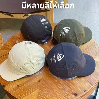 หมวกเบสบอลแฟชั่น สีพื้น ตาข่าย ปัก กันแดด ผู้ชาย ผู้หญิง สปอร์ต วิ่ง แคมป์ปิ้ง 4 สีให้เลือก แคป