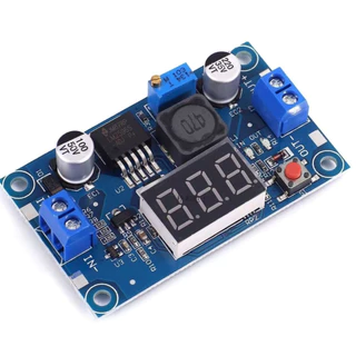 LM2596 DC-DC Adjustable Buck Converter step down ตัวควบคุมแรงดันไฟฟ้า แบบปรับได้ พร้อมโวลต์มิเตอร์ LED