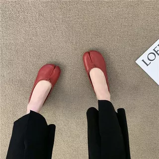 ModShoe รองเท้ากีบหมู tabi หนังนุ่ม ใส่สบาย พื้นแบน ปรับแพทเทิลเป๊ะขึ้น