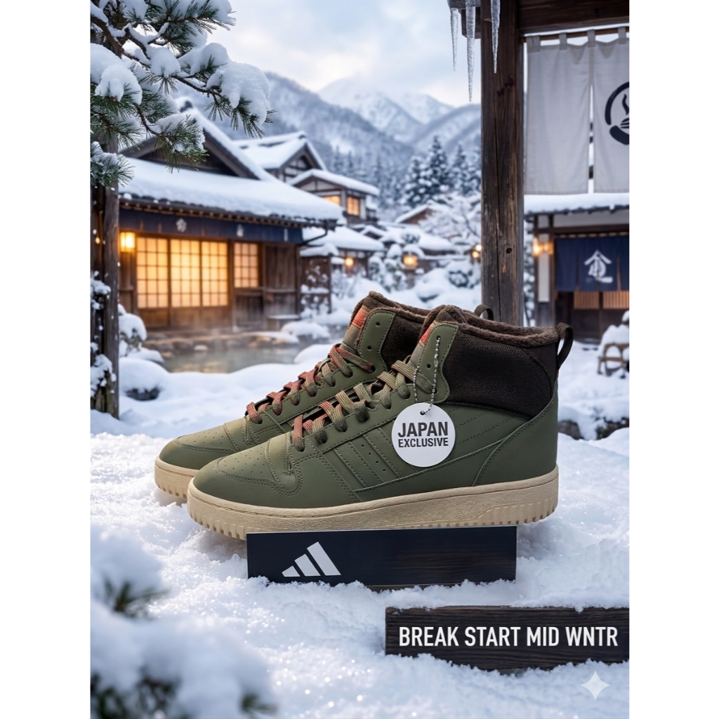 [JAPAN EXCLUSIVE] adidas Premium Sneakers (Olive Green)