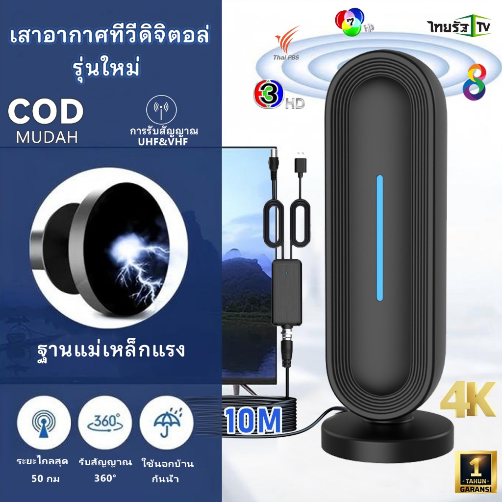 เสาทีวีดิจิตอลรุ่นใหม่ รองรับ DVB-T2 มาพร้อม Smart Amplifier ใช้งานได้ทั้งในบ้านและนอกบ้าน