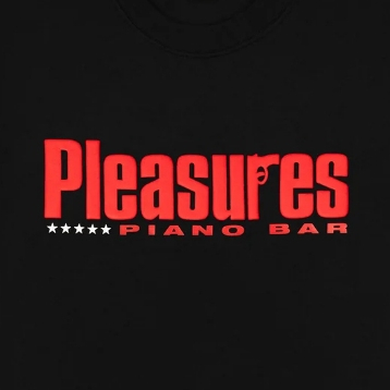 PLEASURES P25W071 PIANO BAR T-SHIRT BLACK — صورة 2