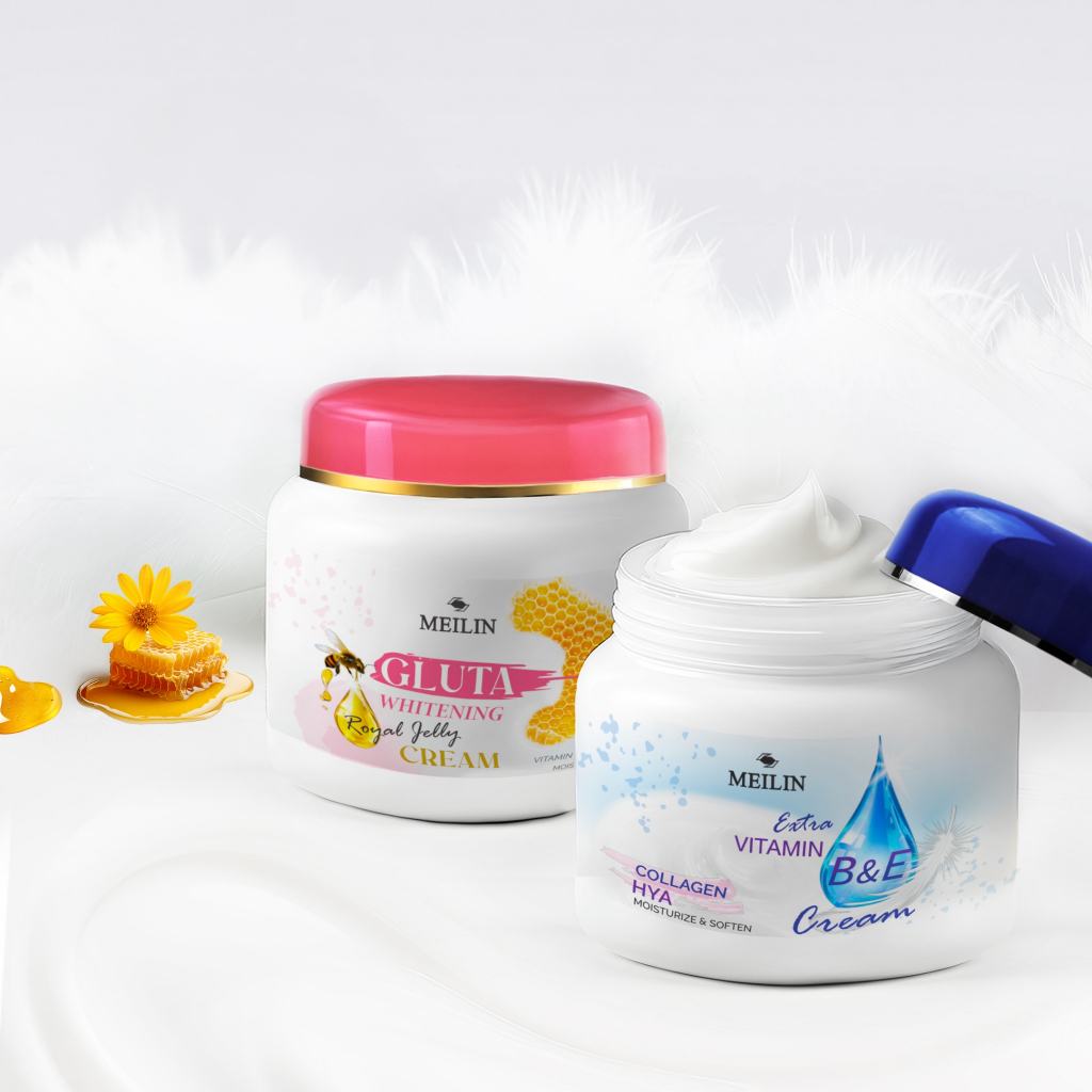 เมลิน ครีมบำรุงผิวกาย  วิตามินบี+วิตามินอี นุ่ม ชุ่มชื่น ไม่แห้งกร้าน MEILIN VITAMIN B&E Intense Nourishing Body Cream