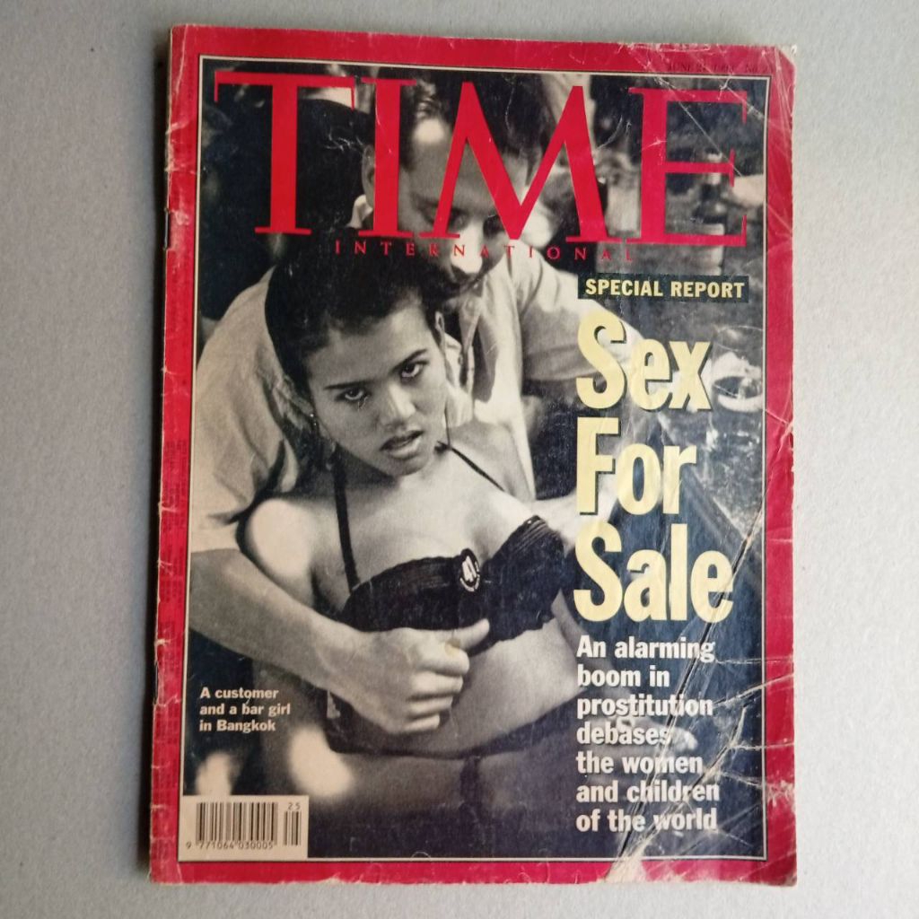 หนังสือ นิตยสาร TIME ฉบับ Special Report: Sex For Sale  Vol. 141 NO. 25 June 21, 1993 มีขีดเขียน ( D