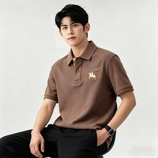 เสื้อโปโลผู้ชายสไตล์คลาสสิก ผ้านุ่มระบายเหงื่อ ลายปักสวย หลายสีให้เลือก ใส่ง่ายทุกโอกาส