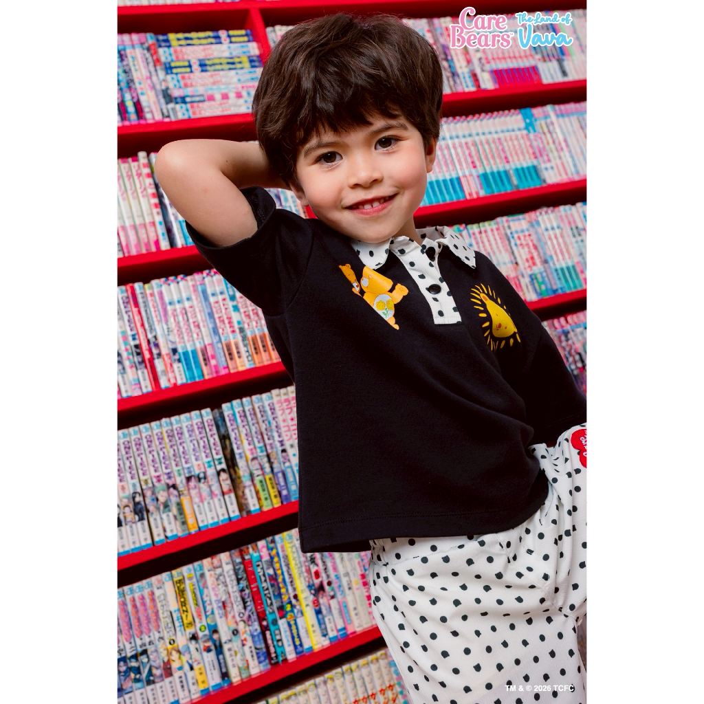 Thelandofvava 🐻 ชุดเซ็ทเด็กผู้ชาย LOOK08 - VNYI1382 🐻 VAVA x Care Bears ลิขสิทธิ์แท้จาก vava