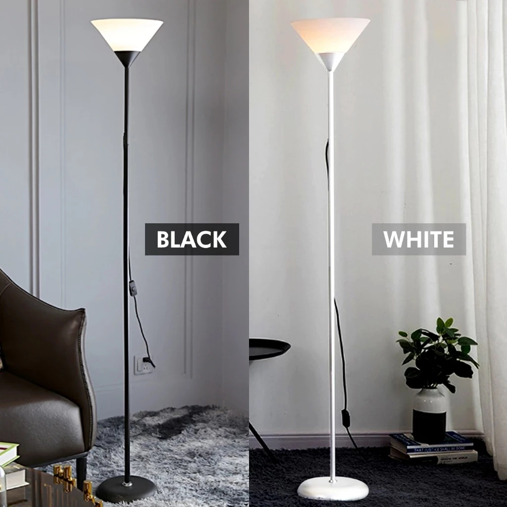 โคมไฟตั้งพื้น โคมไฟอ่านหนังสือ โคมไฟอิเกี 3 สีหรี่แสงได้ led ไฟติดห้องนอน ทันสมัยและเรียบง่าย Floor lamp E27