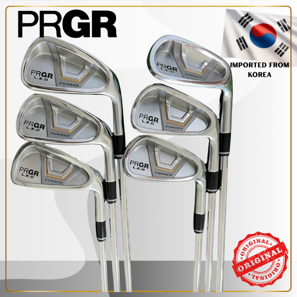 ✨(ไม้กอล์ฟมือสอง) PRGR LED 8 Iron- for Lady  - Shaft : Original Graphite - Flex : L - Set 5,6,7,8,9,