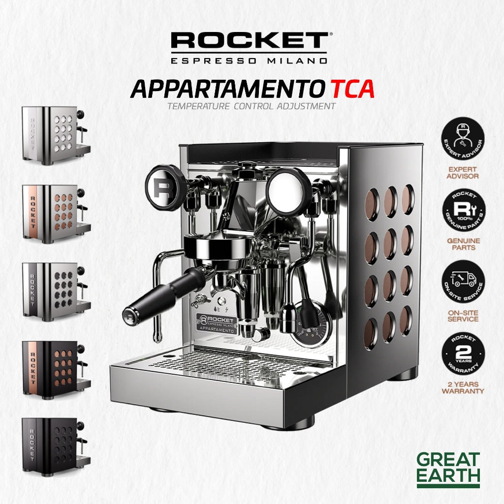 Rocket Espresso เครื่องชงกาแฟ Rocket Espresso รุ่น Appartamento TCA หัวชง E61 ประกันศูนย์ไทย 2 ปี
