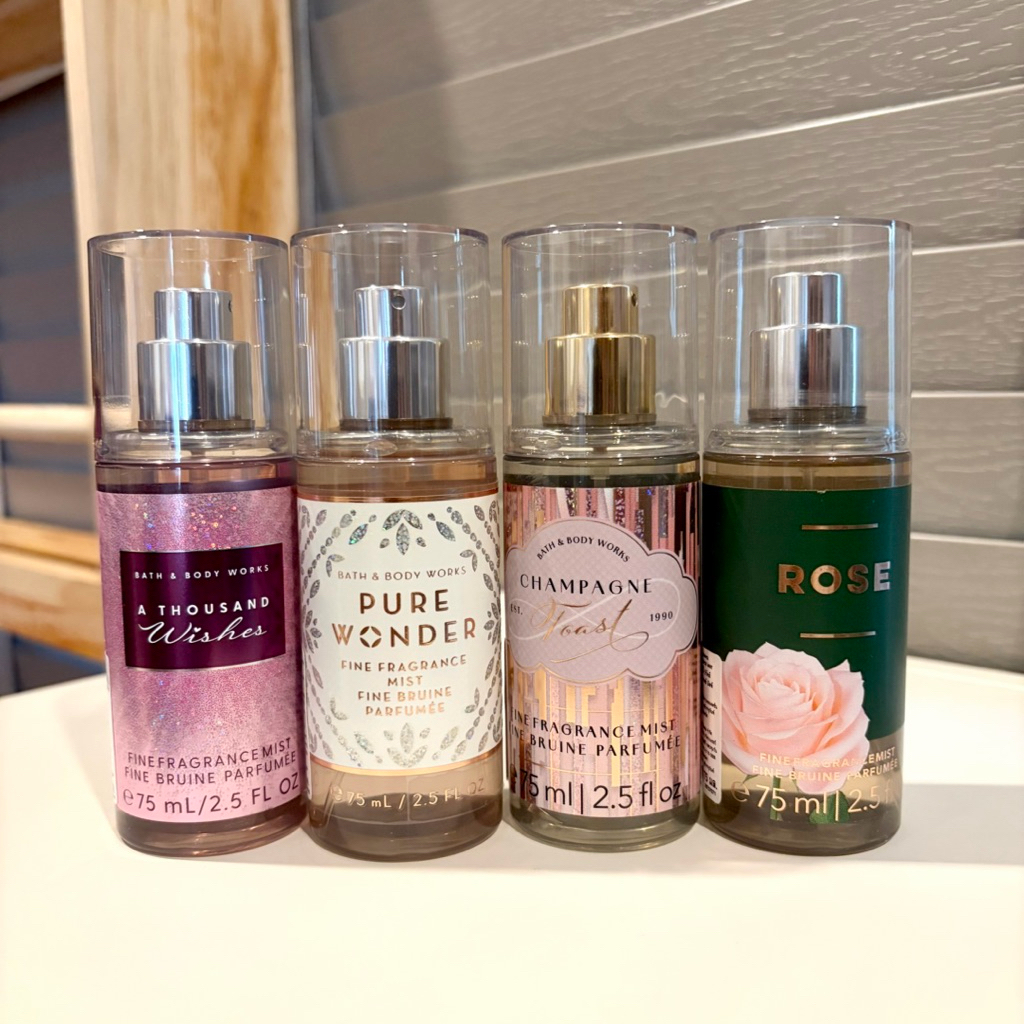 Bath & Body Works ขนาดพกพา (Travel Size) ปริมาณ 75 ml / 2.5 fl oz Fine Fragrance Mist (สเปรย์น้ำหอมฉีดตัว)