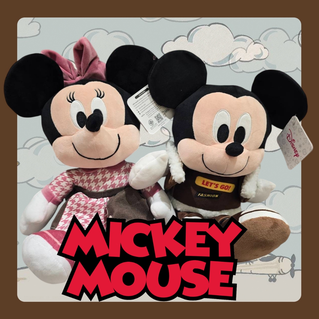 [พร้อมส่ง] ตุ๊กตา Mickey Mouse และพองเพื่อน Disney ดิสนีย์ลิขสิทธิ์แท้ 100% มีป้ายครบทุกตัว