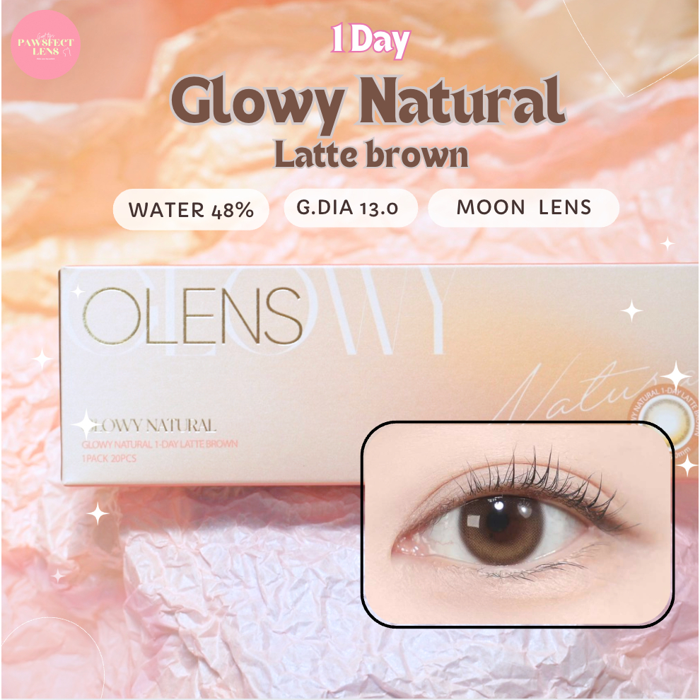 Olens Glowy Natural - Latte Brown 1 Day รายวัน แบ่งขาย