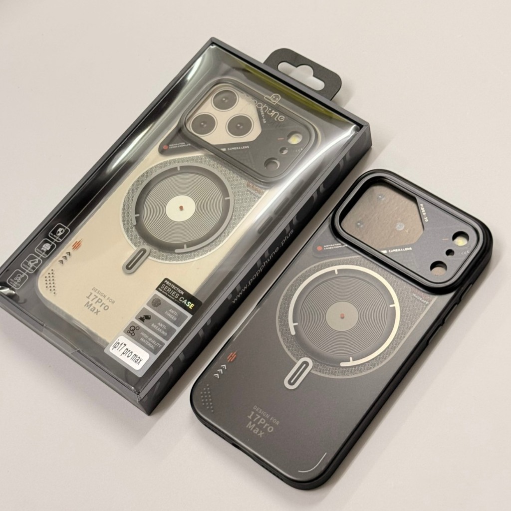 Popphone ลาย Tech Disc เคสสำหรับ iPhone 17 Pro Max