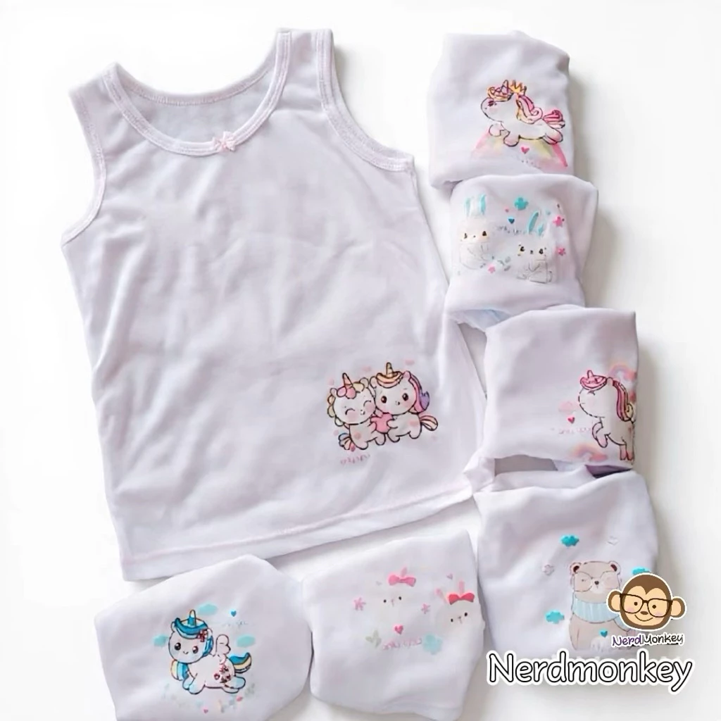 เสื้อกล้ามเด็กหญิง เสื้อซับใน ลายการ์ตูน