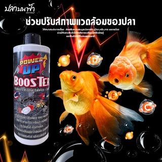 PowerUp Booster วิตามินสำหรับเร่งสี ปรับสมดุล สำหรับปลาบอลลูน ปลาช่อน และปลาสวยงาม
