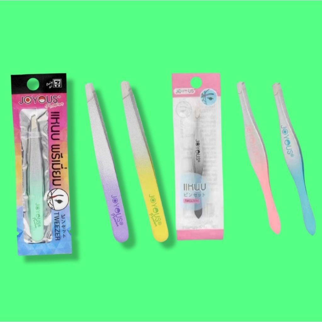 แหนบ จอยอัส ของแท้ ถอนขน  tweezer Joyous remove gray hair armpit hairs mix color