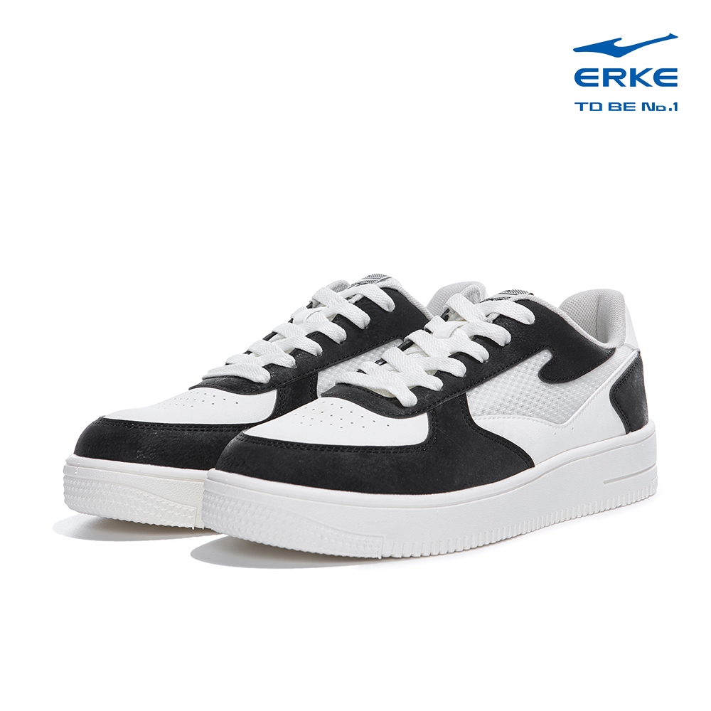 ERKE Men's Sport Casual Skateboard Shoes (L.White/Black) 11125201052-006