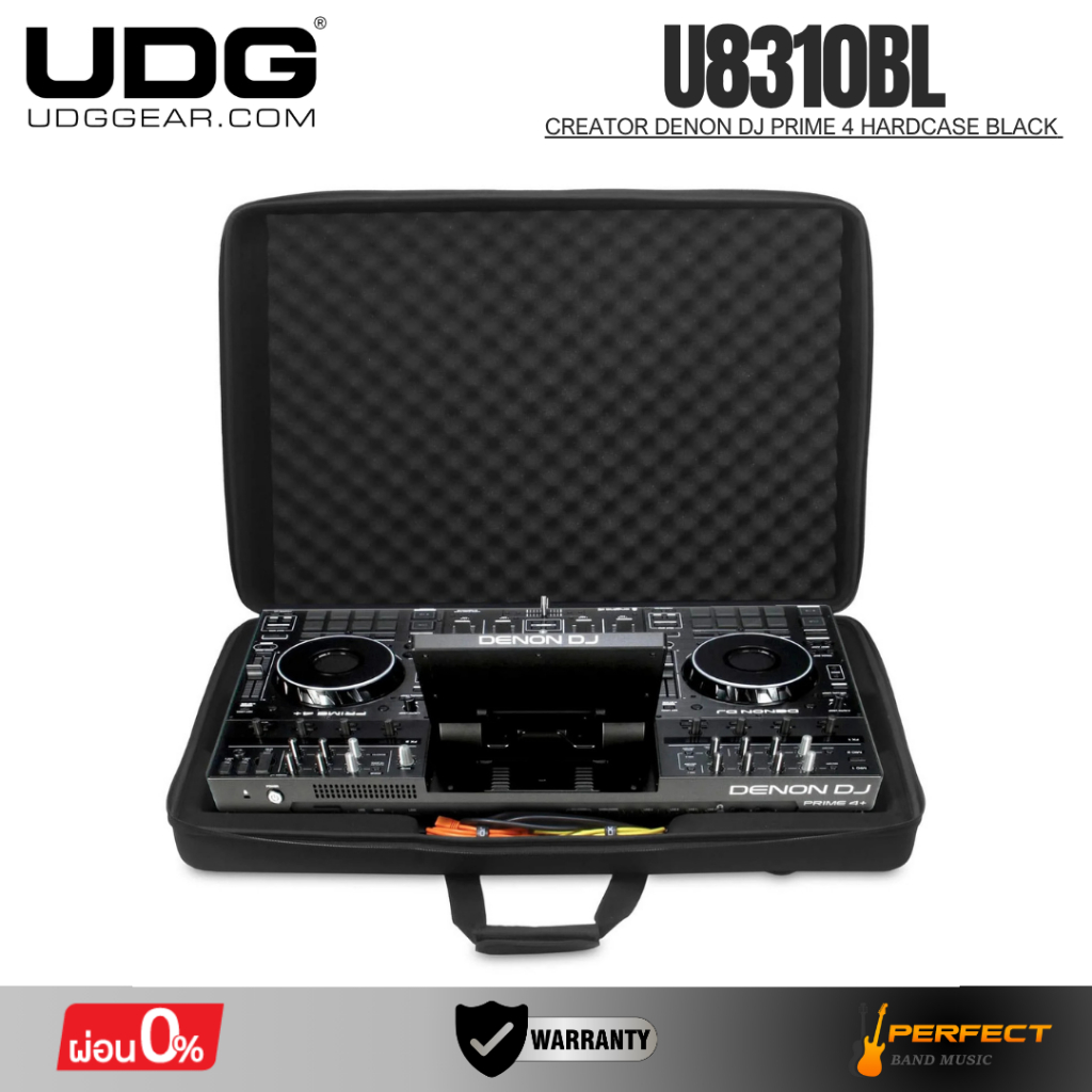 กระเป๋าเคสแข็งสำหรับ DJ Controller UDG U8310BL Creator Denon DJ Prime 4 Hardcase Black * กรุณาสอบถาม