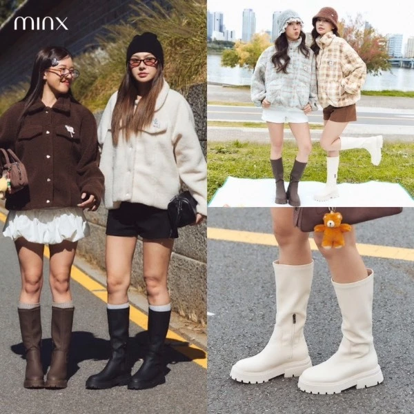 Minx รุ่น Tara รองเท้าบูท ทรงสูง หนังนิ่ม minxshoes