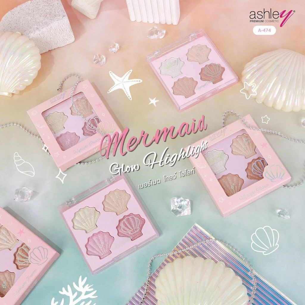 ✨Ashley Mermaid Glow Highlight (A-474) แอชลี่ย์ เมอร์เมด โกลว์ ไฮไลท์✨
