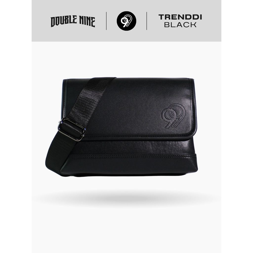 DOUBLE NINE | กระเป๋าสะพายข้างดับเบิ้ลไนน์รุ่น TRENDDI (Black)