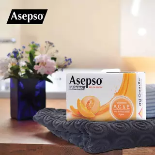 สบู่อาเซปโซ 7สูตร ขายยกแพ็ค แพ็ค3/4 ก้อน Asepso