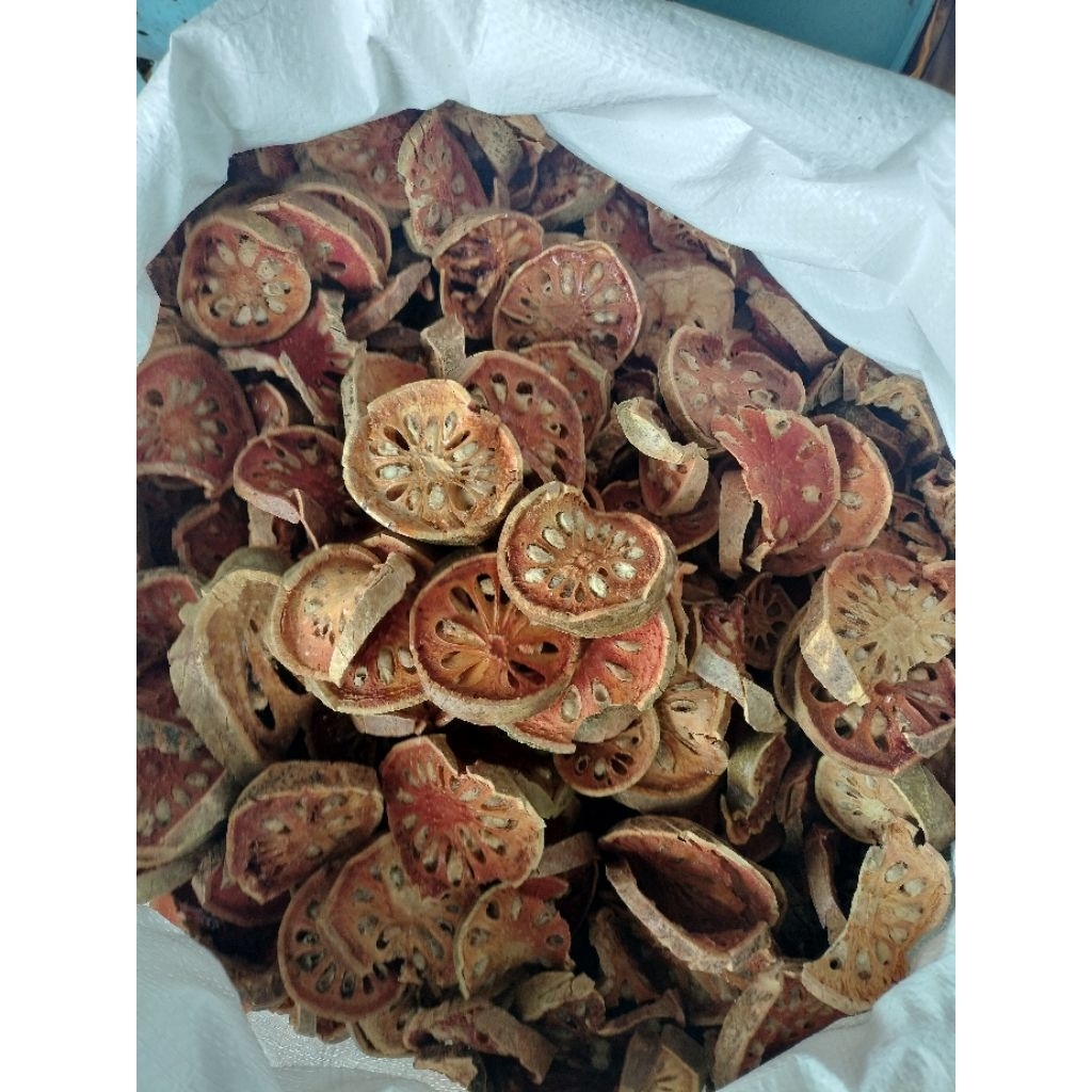 #มะตูมแห้งออแกนิค 80บ. ต่อ 1000 กรัม(Bael fruit )สดใหม่มะตูมแก่หอมหวาน