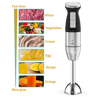 Precook เครื่องปั่นมือถือ เครื่องปั่นมือถืออเนกประสงค์ 450W เครื่องปั่นมือ เครื่องปั่นอาหารสแตนเลส Hand Blender
