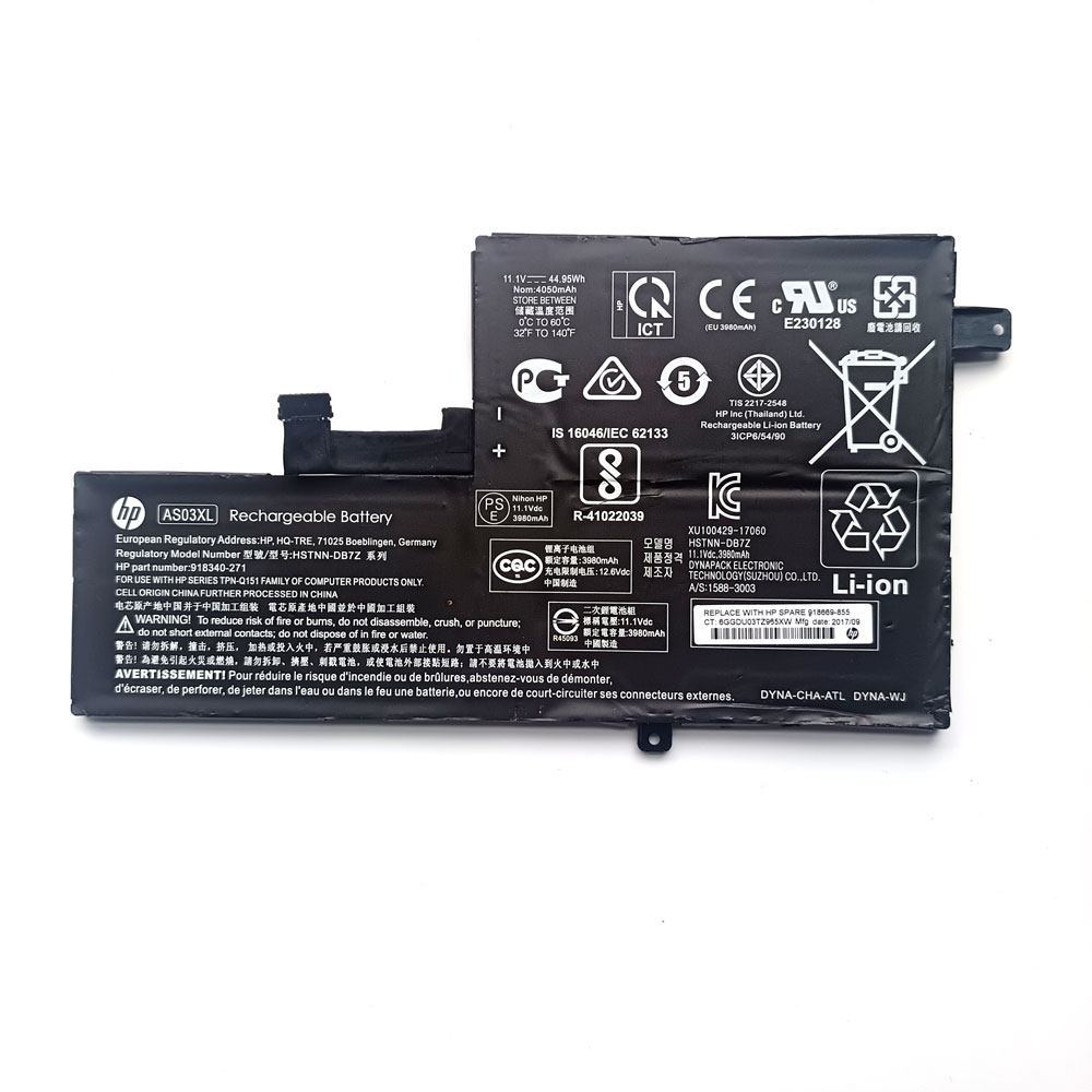 AS03XL Laptop Battery For HP Chromebook 11 G5 EE Bateria HSTNN-IB7W 918340-1C1 918669-855 6Cell