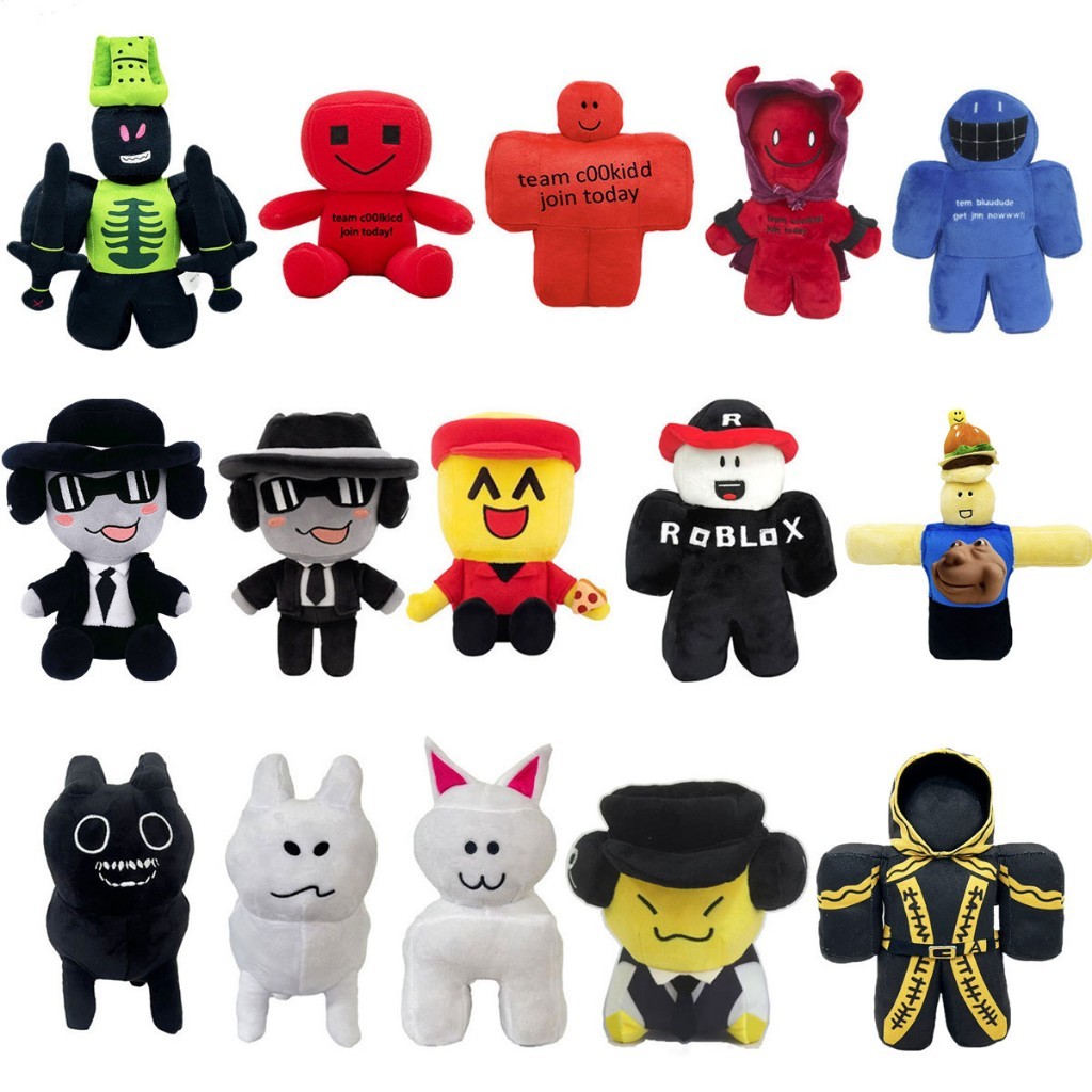 Chance Forsaken Plush สีดําชุด Figurine Chance Plush Robloxs ตุ๊กตาของเล่นสําหรับแฟนของขวัญวันเกิดสํ