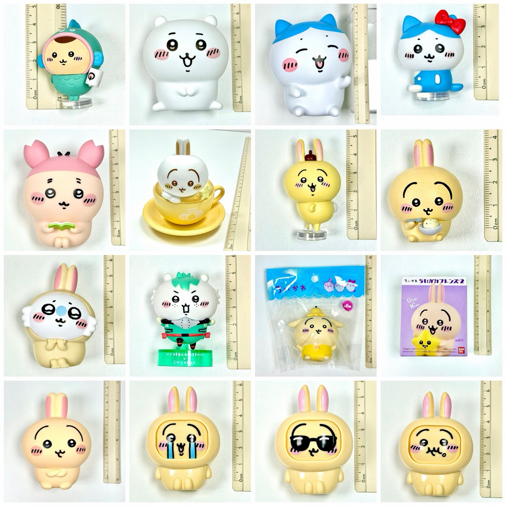 รวมงานฟิกเกอร์หลายขนาด Chiikawa สินค้ามีลิขสิทธิ์แท้ทุกชิ้น มีตราปั้มทุกชิ้น