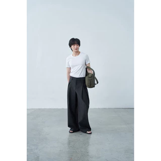 Orbit Wide Pants 2.0 Pinstripe Edition กางเกงขากว้างลายทางทรงกระบอกใหญ่ A+