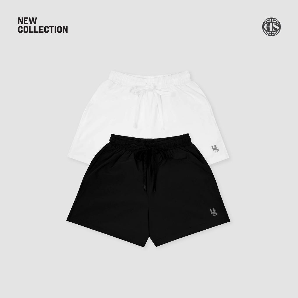 Highschool Basic Collection : Active Nylon Shorts กางเกงวิ่ง ขาสั้น ไนลอน มีกระเป๋า - BTG35752