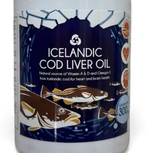 icelandic cod liver oil 60 เม็ด