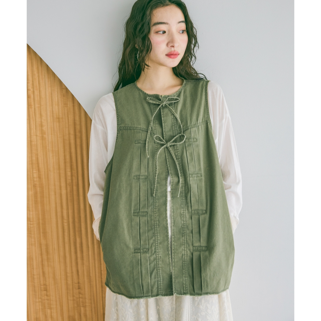 niko and ... เสื้อเดนิมเวสต์ Assorted Front Ribbon Vest